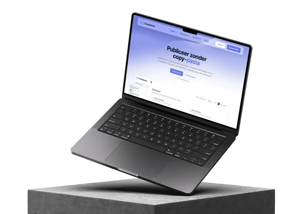 Voorbeeld van een website gebouwd door Kordo